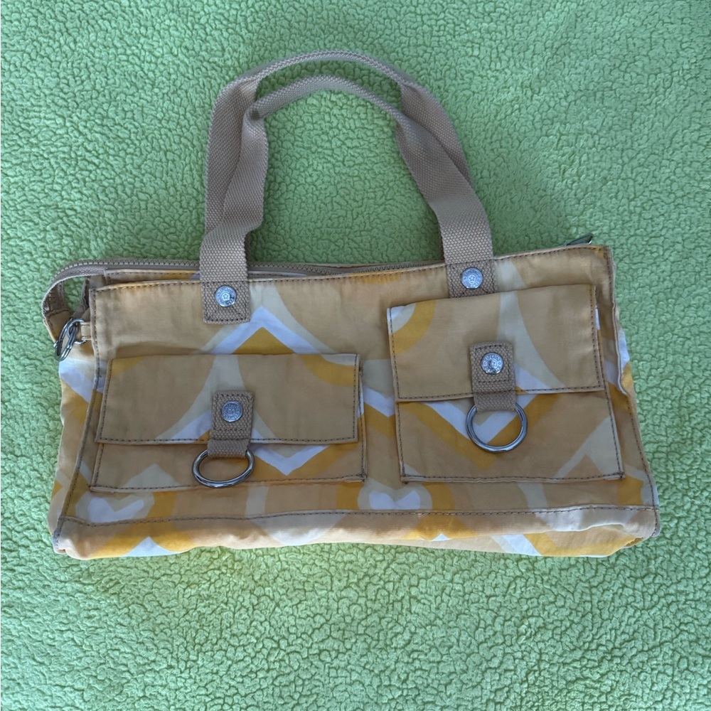 Kipling yellow/white tote Bag